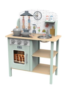 Cocina Verde Con Accesorios