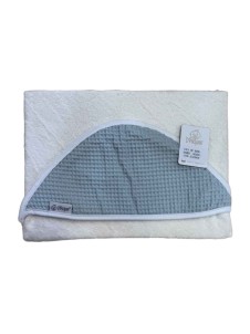 Capa de Baño Babero Gofre Azul