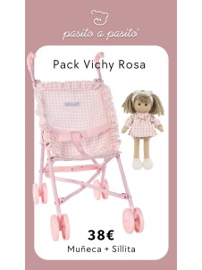 Pack Silla y Muñeca Vichy Rosa